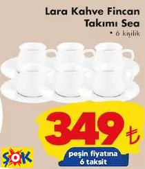 LARA KAHVE FİNCAN TAKIMI SEA